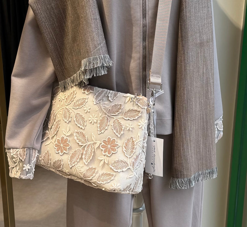 Yapraklı Portföy Çanta  (Çapraz Askılı)