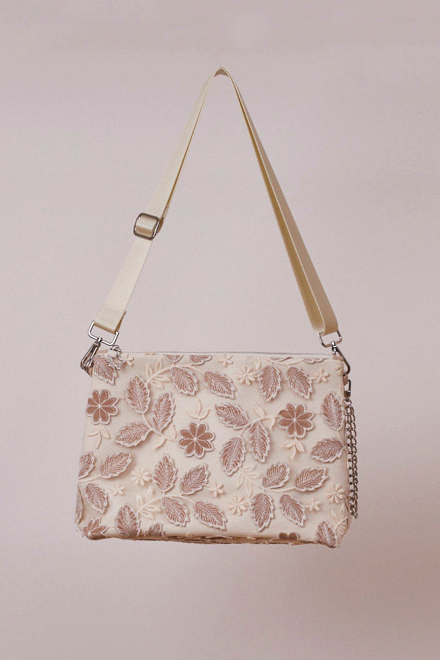 Yapraklı Portföy Çanta  (Çapraz Askılı)