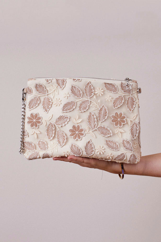 Yapraklı Portföy Çanta  (Çapraz Askılı)