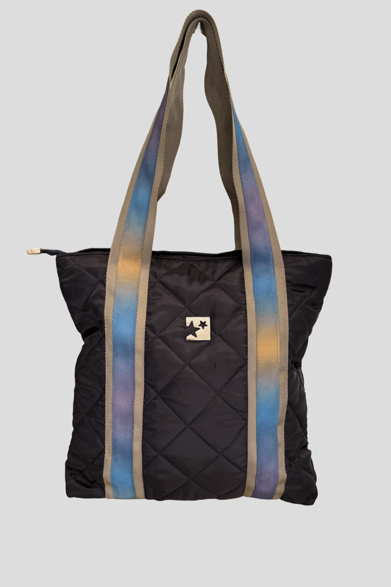 Lacivert Kapitone Omuz Çantası(Mavi askılı)