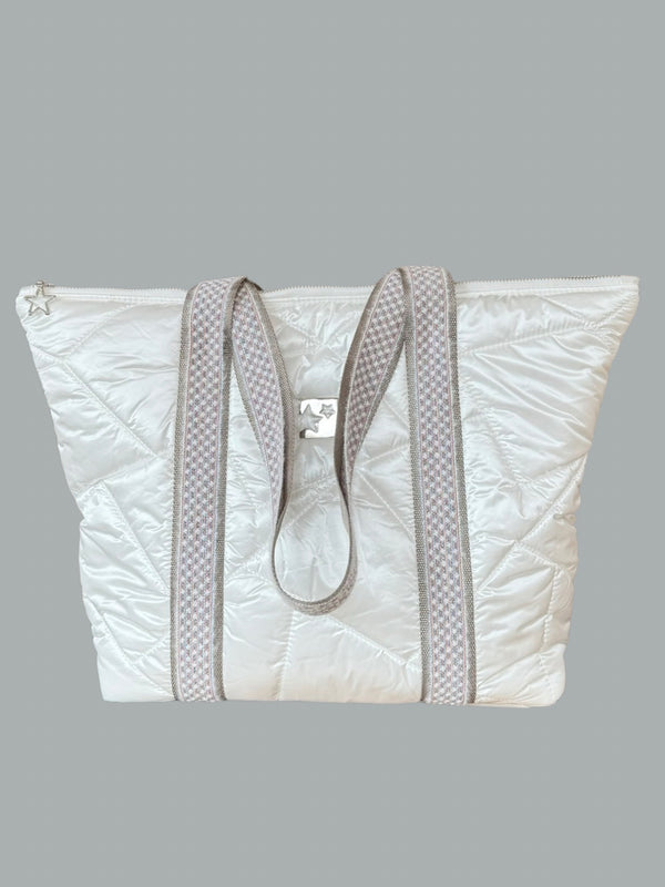 İnci Beyaz Shopping Bag (Beyaz Askılı)