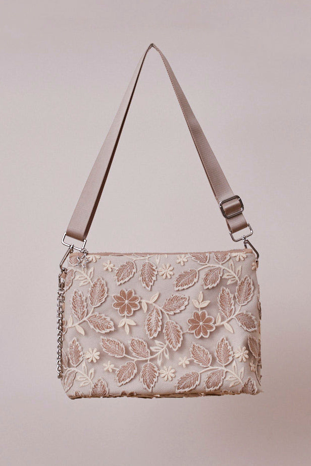 Yapraklı Portföy Çanta  (Çapraz Askılı)