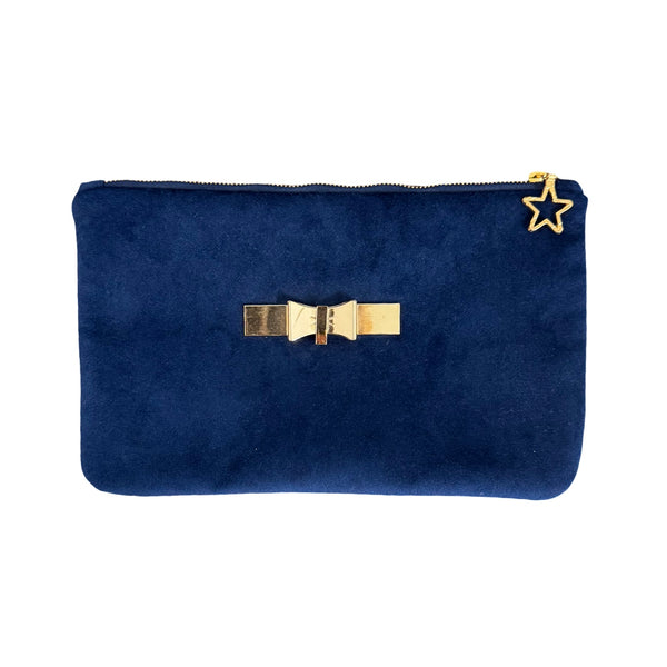 Lacivert Kadife Mini Portföy