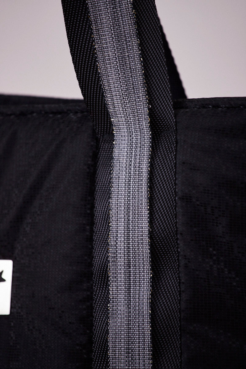 Siyah Pırıltılı Omuz Çantası(Gri askılı)