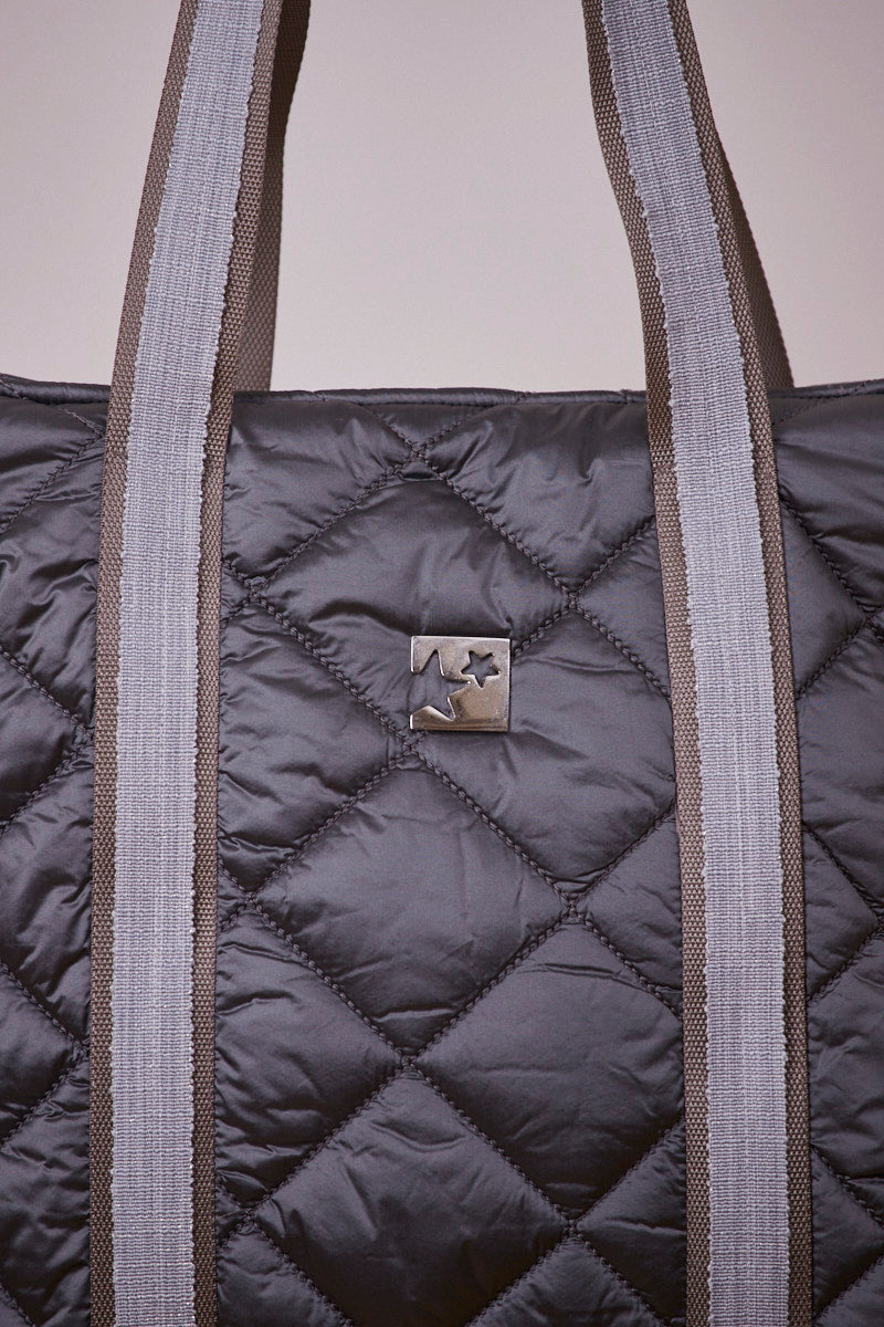 Gri Kapitone Omuz Çantası( Gri askılı)