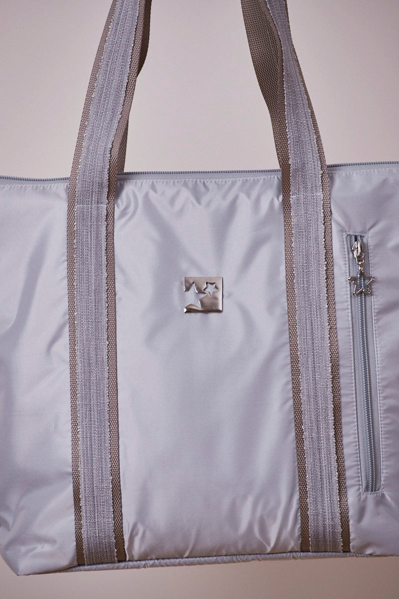 Gümüş Gri Shopping Bag (Vizon askılı)