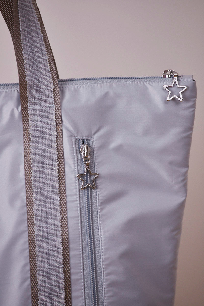 Gümüş Gri Shopping Bag (Vizon askılı)