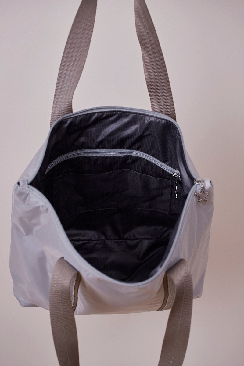 Gümüş Gri Shopping Bag (Vizon askılı)