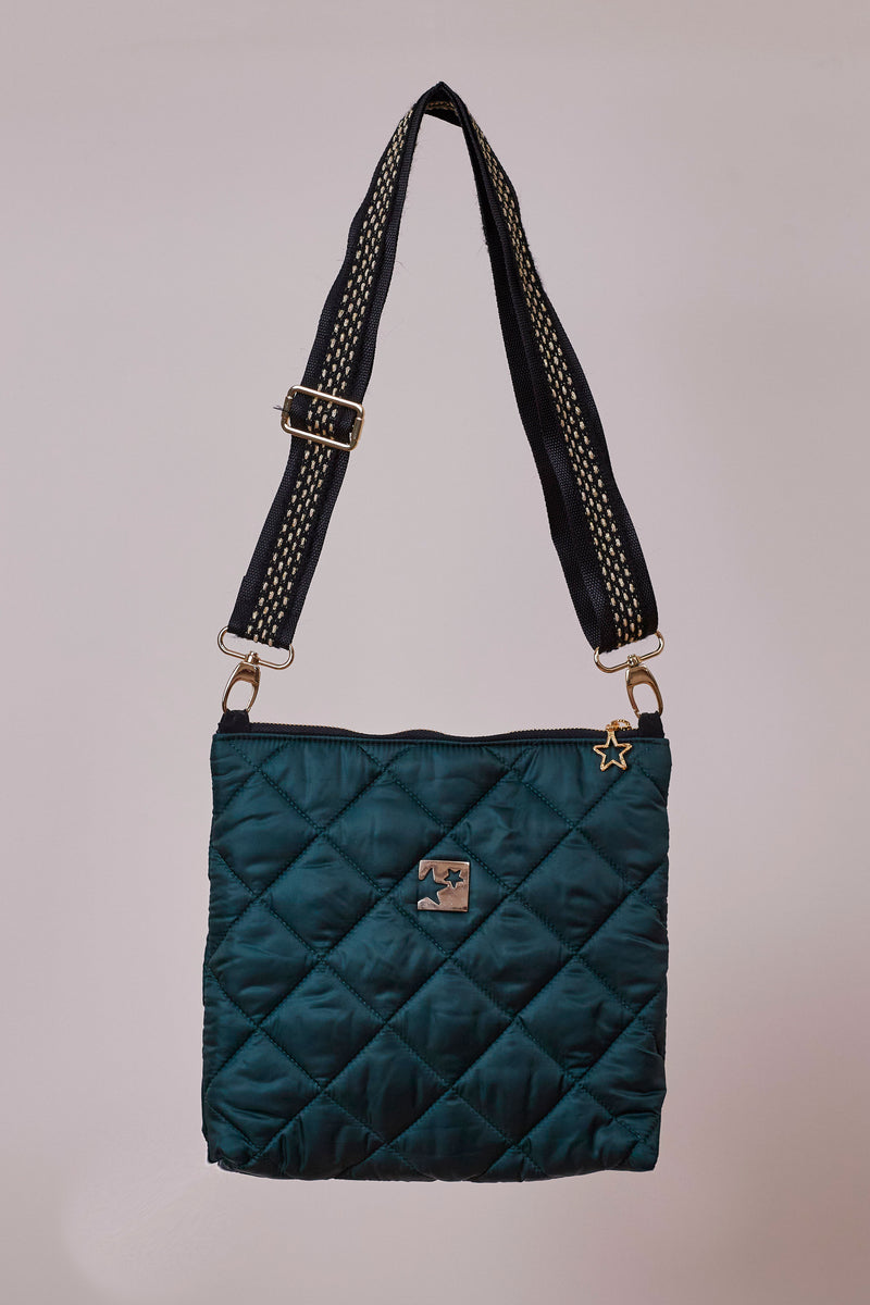 Yeşil Kapitone Çapraz Çanta