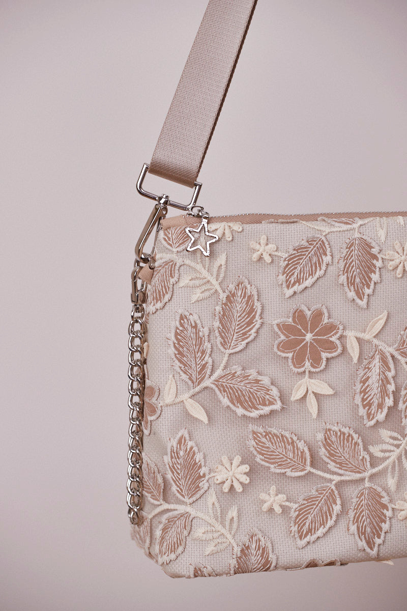 Yapraklı Portföy Çanta  (Çapraz Askılı)