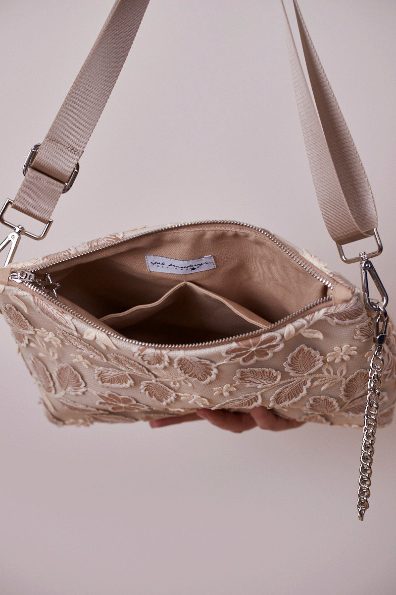 Yapraklı Portföy Çanta  (Çapraz Askılı)