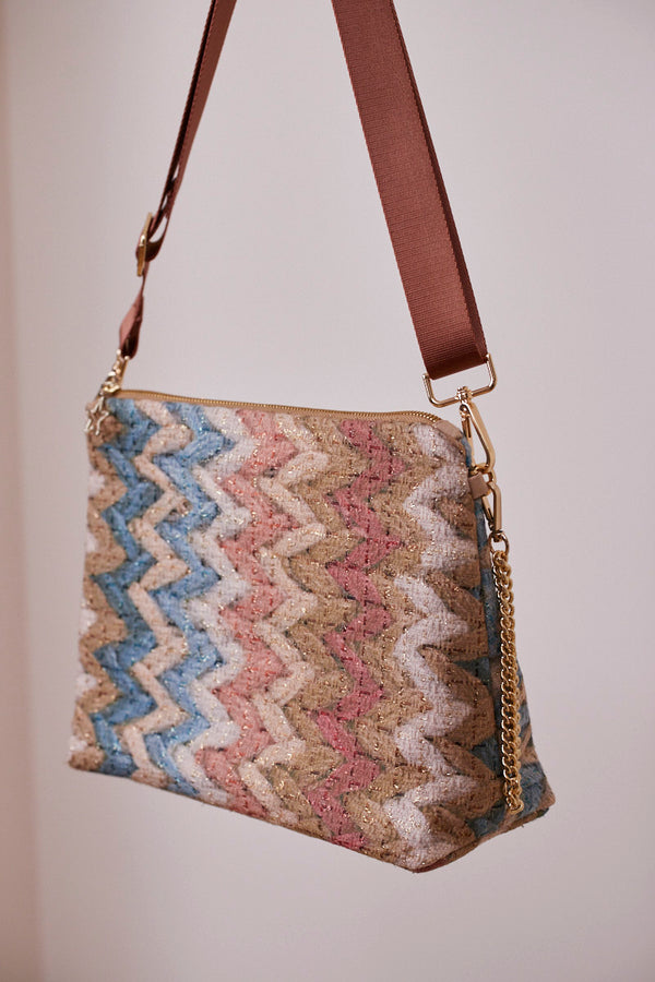 Renkli Pırıltılı Portföy Çanta  (Çapraz Askılı)