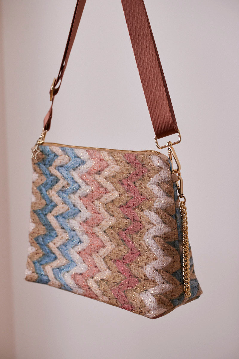 Renkli Pırıltılı Portföy Çanta  (Çapraz Askılı)