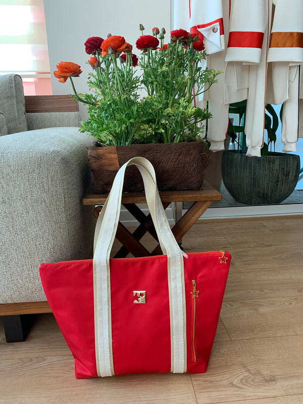 Narçiçeği Shopping Bag (Krem Askılı)